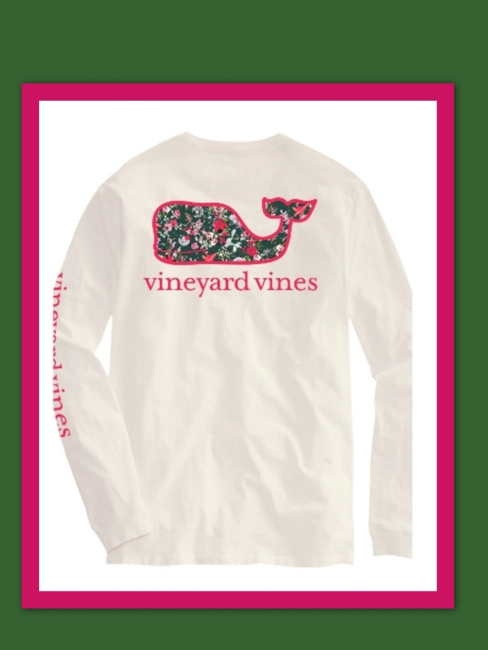 VINEYARD VINES FLOWER FIELD WHALE LS SHIRT
